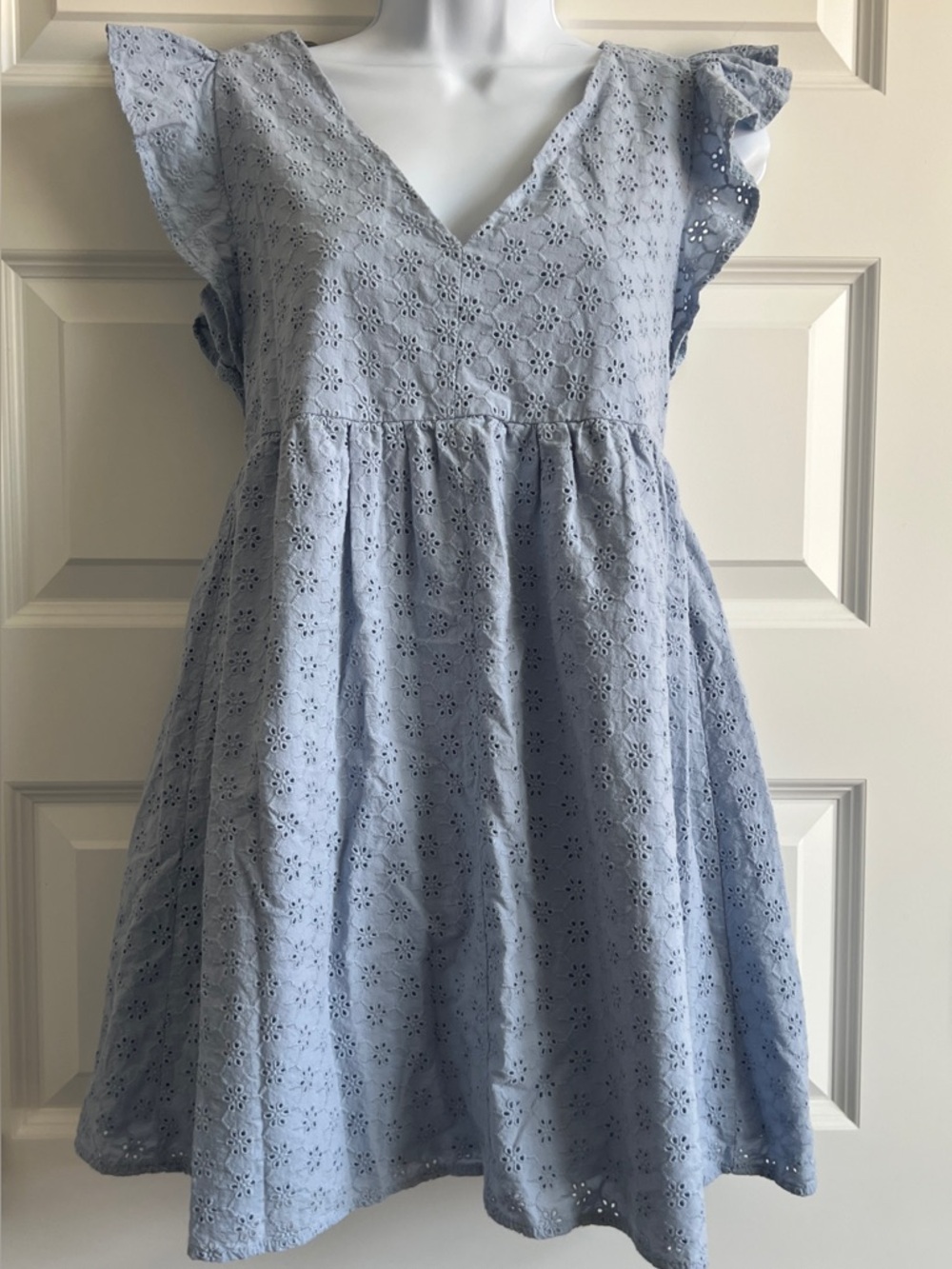 JESSICA SIMPSON Mini Babdoll Eyelet Dress Size XS